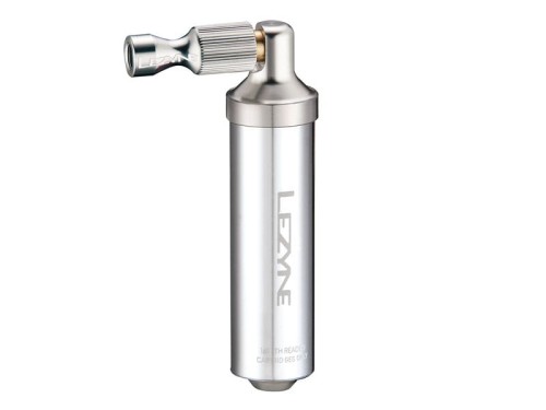 Pompka ręczna LEZYNE ALLOY DRIVE CO2 + 1x nabój gazowy 16g srebrna (NEW)-2069