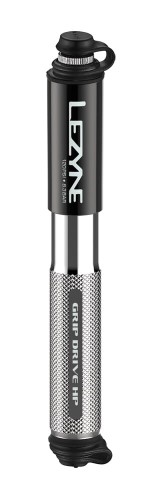 Pompka ręczna LEZYNE GRIP DRIVE HP S ABS FLEX PRESTA/SCHREDER 120psi dł.krótka 185mm srebrna (NEW)-19325