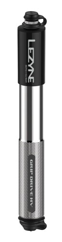 Pompka ręczna LEZYNE GRIP DRIVE HV M ABS FLEX PRESTA/SCHREDER 90psi dł.długa 230mm srebrna (NEW)-19352