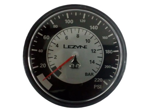Manometr do pompki podłogowej LEZYNE 220 psi 3.5" czarno-srebrny (NEW)-3710
