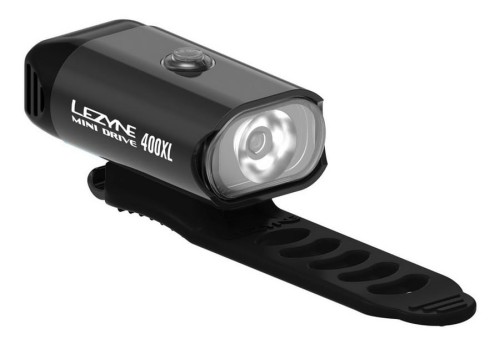 Lampka przednia LEZYNE MINI DRIVE 400 400 lumenów, usb czarna (NEW)-13201