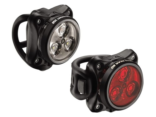 Zestaw lampki LEZYNE ZECTO DRIVE przód 250 lumenów, tył 80 lumenów, usb czarne (NEW)-5026
