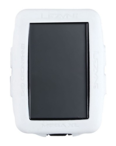 Gumowa obudowa do licznika LEZYNE MEGA XL GPS COVER biała (NEW)-13154