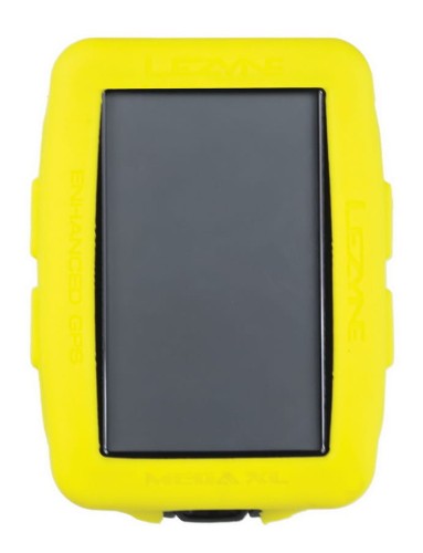 Gumowa obudowa do licznika LEZYNE MEGA XL GPS COVER żółta (NEW)-13157