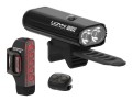 Zestaw lampki LEZYNE CONNECT DRIVE PRO 1000XL / STRIP CONNECT przód 1000 lumenów, tył 150 lumenów, bezprzewodowe przyciski na kierownicę wł/wył, usb czarne (NEW)-13237